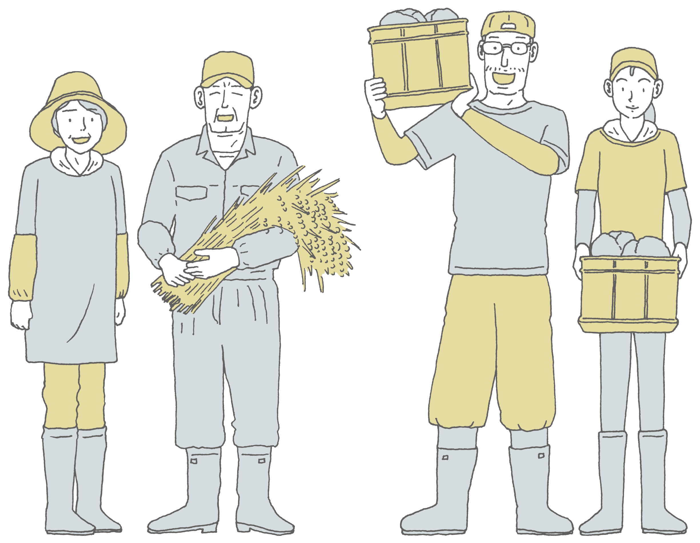 白舞ファームの農家のイラスト